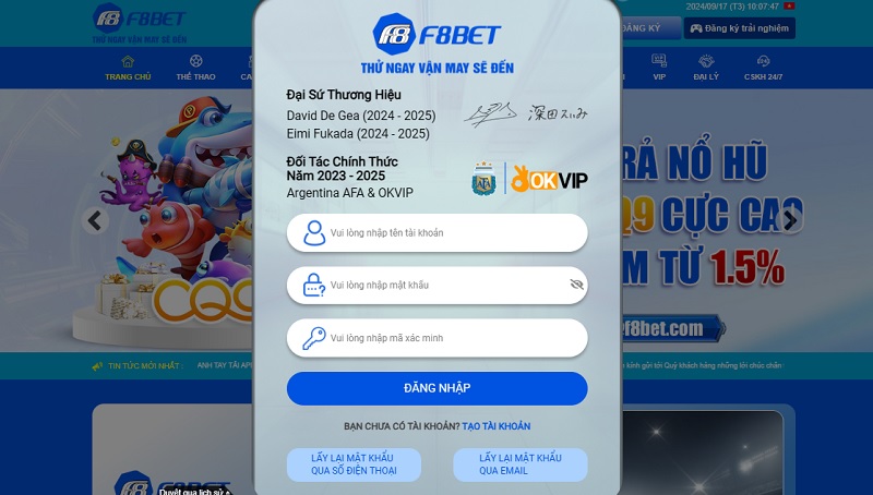 Phải làm gì nếu quên thông tin đăng nhập F88bet?